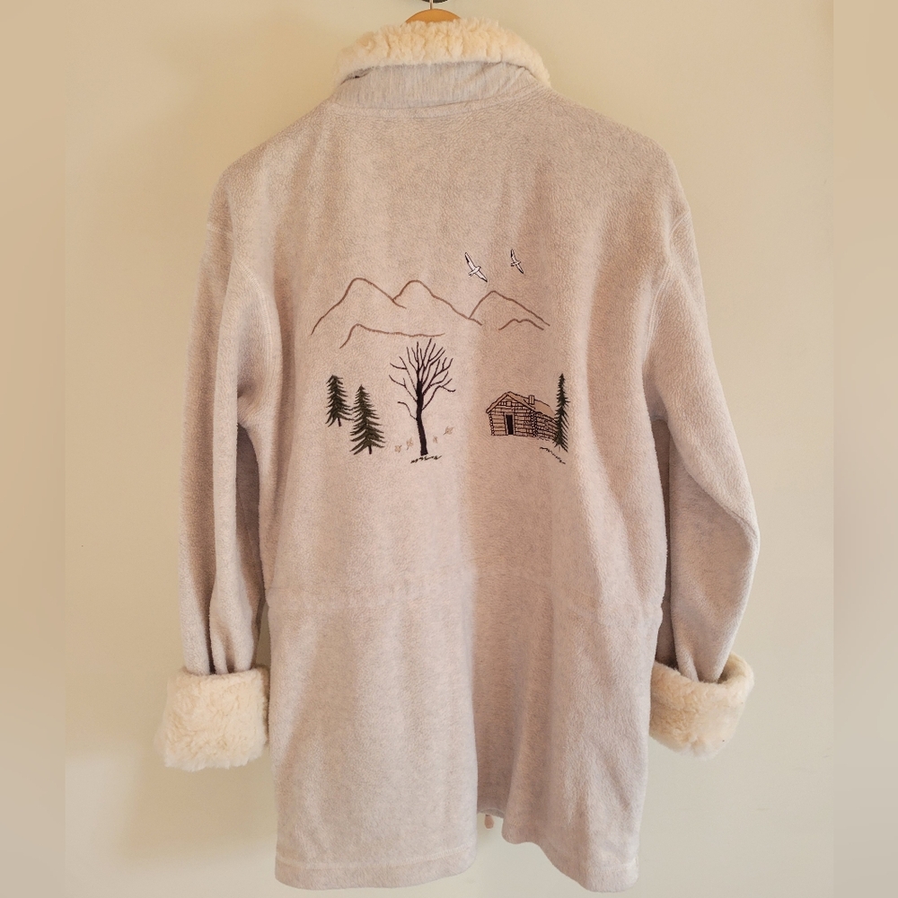 Vintage Northern Reflections Embroidered Sweater Jacket